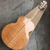 Custo Shop Spurce Top Natural J200 Electric Acoustic Guitar Flame Maple Side & Back