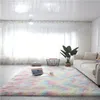 Dywany nordycki pluszowy dywan miękki przeciwpoślizgowa mata sypialnia woda absorpcja salonu faux fur