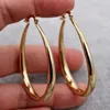 Hoop & Huggie 2021 Fashion Silver Plated Glossy Ear Creative Earrings Smooth Solid Gold Jewelry Gift