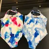 Kids Designer Swimwear Summer Letter Printed One-pieces Girls Fashion Swim Wear Beach Bikinis Multi Styles Children Swimwears