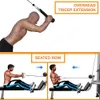 Motstånd Band Fitness Machine Attachment Biceps Triceps Dra ner Vikt Lyftutrustning Tillbehör Dubbel D Handtag V -formad träningsstyrka Training