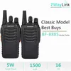 2 pçs / lote bf- Dois vistas Baofeng Walkie Talkie UHF 400-470MHz 16Channels H777 Radio BF 888S H-777 C2