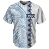 Erkek Casual Gömlek Özel Polinezyan Dövme Baskılar Futbol Takımı Logosu / Ad Trippy Baskı Beyzbol Jersey Spor Atletik Camisa Beisbol Hombre