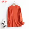 Tangada Dames Mode Solid Sweatshirts Oversize Lange Mouw O Hals Losse Pullovers Vrouwelijke Tops 4C77 210930