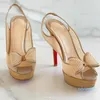 2021 Classic fashon sandal woman High Heels Platform Shoe Pumps Mesh breather Leather Peep-toe Women Dress Wedding Sandals