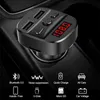 Bluetooth bilmonteringsmin MINI AUX FM Radio USB Fast Laddare T60 Trådlös 5.0 Transmitter Handsfree MP3 Musikspelare Support TF-kort U Disk Auto Electronics