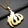 Pendant Necklaces Arabic Muslim Islamic Necklace For Men Gold Color Flame Pendent With Out Chain Fashion Jewelry Gifts