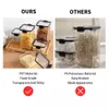 700/1300/1800 ml Kontener Przechowywanie Żywności Plastikowa Kuchnia Lodówka Noodle Box Multigrain Tank Przezroczyste zamknięte puszki