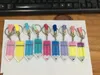 Custom Personalized Teachers Day Acrylic Pencil Keychain Fashion Tassel Pencil Keychains For Teacher Gifts