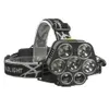 7 LED Lampada frontale XM-L T6 XPE Lampade frontali Ricaricabile 18650 Torcia a batteria Torcia portatile Lanterna per la pesca