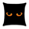 Kussensloop Throw Cause Cute Cat Animal Pet Cushion Cover 45x45 CM Home Woonkamer Decoratie Linnen / Katoenen Kussenssluiting Sofa Auto Decor