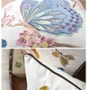 CushionDecorative Pillow Butterfly Peacock Embroidery Cushion Cover 45x45cm Floral Country Style Cotton Home Decoration For Livin4125455