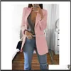 Costumes Blazers Vêtements pour femmes Vêtements Style Explosion Mode Revers Slim Cardigan Tempérament Costume Veste Femmes Uzg5L