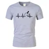 T-shirts Sommar Modellbord Tennis Heartbeat T Shirt Bomull Ping Pong Tops Designer Kortärmad Casual Enkel T-shirt Camisetas