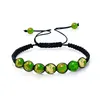 8mm Natural Stone Strands Beaded Yoga Bracelet Rope Braided Handmade Energy Charm Jewelry For Women Men