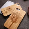 Bamboo Телефонные чехлы Деревянные чехол для iPhone 13 PRO 12 XS MAX XR 11 8 Пользовательский дизайн Абоназорные деревянные Samsung Galaxy S21 S22 Ultra 5G крышка