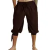 Erkekler Ortaçağ Renaissance Viking Korsan Pantolon Cosplay Kostüm Gevşek Süvari Köylü Castaways Bloomers Pantolon Y0913