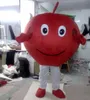 Halloween Costume de mascotte de pomme rouge de qualité supérieure personnaliser animal de dessin animé personnage de thème d'anime taille adulte carnaval noël tenue de fête en plein air