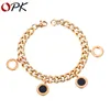 Bracelets à breloques pour femmes chance Bracelet chaîne lien classique amour pendentif Bracelet à la mode Vintage femme bijoux mode filles fête d'anniversaire cadeau 634031636765