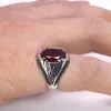 Garantido 925 Anéis de Prata Jóias de Luxo para Homens e Mulheres Com Zircon Pedra Retro Anéis Vintage em Fijne Sieraden