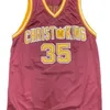 Nikivip Custom Lamar Odom # 35 Christ The King High School Basketball Jersey cosido rojo Tamaño S-4XL Cualquier nombre y número Jerseys de alta calidad