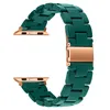 Diamond Case Resin Strap For Apple Watch Series 6 5 4 SE Bands Luxury Bracelet Wristbands Iwatch 44mm 42mm 40mm 38mm Watchband Smart Accessories