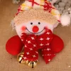 Light Up Christmas Brooch Pins Santa with Jingle Bell Decorations for Woman Kids Xmas Party Favors Gifts Bag Charms XBJK2111