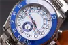 Reloj para hombre Cristal de zafiro Bisel de cerámica Calidad de acero inoxidable Reloj de pulsera mecánico automático Montre Homme 44 mm Grande