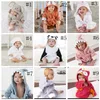 Bomullsbaby pyjamas roliga 3D -tecknade djurtryckta Rompers Fashion Kid Bathrobe vinter förtjockad varm sängklänning WY3884782564