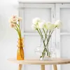 Europeisk stil Heminredning Vase Room Flower Pot Glass Hydroponic Arrangemang Container Bröllop 211215