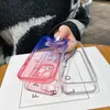 Dual Color Transparent TPU Phone Case dla iPhone 12 11 Pro Max XS XR 7 8 PLUS