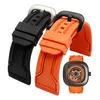 28mm waterproof silicone with pin buckle watch for men and women adapts to seven friday strap accessories