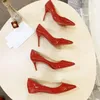 Dress Shoes Womens High Spike Heel Pump Leather Mid Kitten Stiletto Slingbacks Sexy Pointed Toe Wedding Party