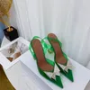 Женская дизайнерская дизайнерская на высоких каблуках платье обувь балетные сандалии мода прозрачная солнце -пряжка.