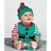 Christmas Baby Rompers Santa Costumes Baby Clothing sets Overall baby boy clothes jumpsuit roupa de bebe roupas para bebe menino 210413