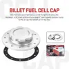 PQY-Billet Aluminium Fuel Cell / Surge Tank Cap med 12 bulth￥l 3 '' I.D.Opening f￶r RI-br￤nsleceller PQY-SLFCC-01SL