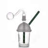 7.5inch copo de vidro Bong Hookah Cup Forma Bubbler Water Bongs Grosso Reciclador Dab Plataformas de Petróleo Com 14mm Queimador de Óleo Tubo Dome Nail Menor Preço