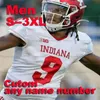 Custom Men Women Youth Indiana Hoosiers College Football Jersey 8 Stevie Scott III 5 Dexter Williams II 9 Michael Penix Jr. 3 Ty Fryfogle 6 Donavan Hale Sewn White Red