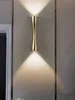 Topoch Creative LED WALL LAMP داخلي في الهواء الطلق مقاوم للماء IP65 Long Horn Up و Downcte Sconce Light Home Decoration 24/35cm 2x5w AC100-240V