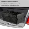 Bolsa de tronco dobrável organizador universal caixa portátil saco portátil caixa de armazenamento preto para auto caminhões su sacos