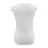 여성 여름 섹시한 티셔츠 캐주얼 솔리드 레이스 패치 워크 디자인 진주 장식 V-Neck 민소매 슬림 풀오버 화이트 탑 210412