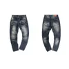 Mode streetwear män jeans högkvalitativa elastiska bomull rippade denim punk byxor retro blå vintage designer smala långa byxor