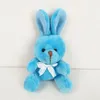 6 cm en peluche lapin pendentif porte-clés mignon petits animaux en peluche porte-clés fête de Pâques faveurs enfants cadeaux RRB13407