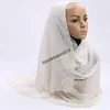 여성 일반 쉬폰 더블 루프 인스턴트 hijab 쉬폰 hijab 스카프 무슬림 shawls 이슬람교」튜브 180 * 75cm와 히 자브 착용 준비