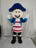 Haute qualitélue Capitaine Costume De Mascotte Halloween Noël Fantaisie Fête Personnage De Dessin Animé Costume Costume Adulte Femmes Hommes Robe Carnaval Unisexe Adultes