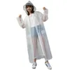 Imperméable une pièce longue à Double bord, Poncho trois en un, sac à dos, imperméable pour la marche et l'équitation