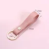 Fashion PU Leather Keychain Business Gift Key Ring Men Women Car Key Strap Waist Wallet Keyrings