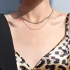 チェーン女性フィガロゴールドチェーンネックレスAESTETHIC COLAR CHOKER KPOP COLLAR COLLIERステンレススチールジュエリーラグジュアリーチャンキーカレル307Z