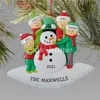 Christmas Ornaments Decorations Quarantine Survivor Resin Ornament Creative Toys Tree Decor For Mask Snowman Hand Sanitized Family3817881