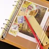 A5/A6/A7 PVC Ring Binder Cover Clear Zipper Storage Filing Supplies Bag 6 Hole Waterproof Stationery Bags Office Portable Document Sack